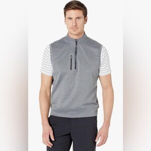 NEW Johnnie-O Denny Performance 1/4 Zip Vest Medium NCAA Baseball World Series